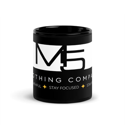 M:5 Black Glossy Mug