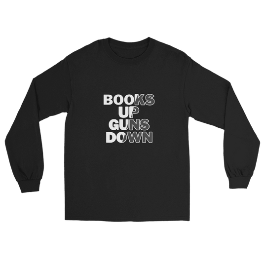 Books Up Guns Down Long-sleeve T-shirt