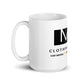 M:5 White glossy mug