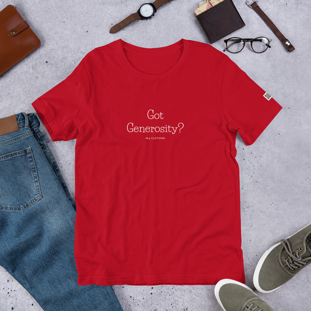 Got Generosity Unisex t-shirt